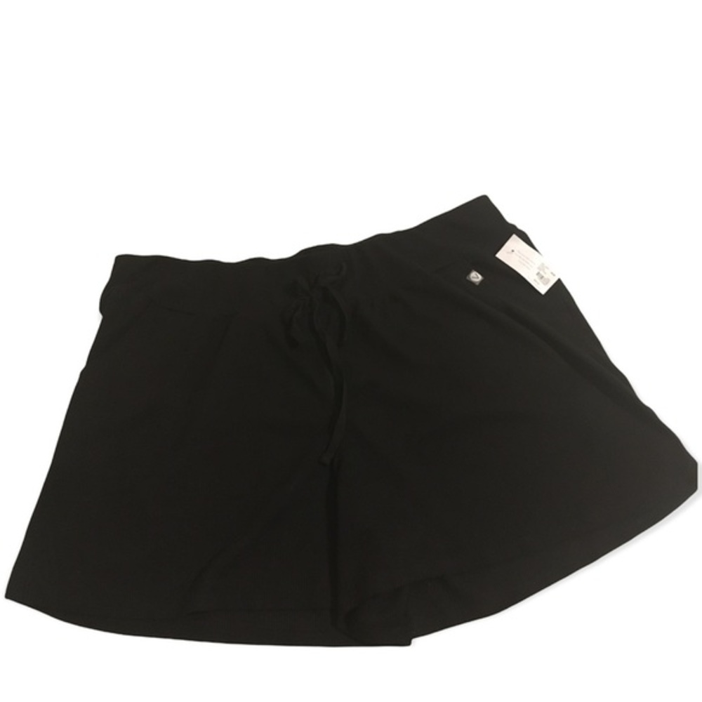 Lane Bryant LIVI Active Drawstring Knit Shorts, Color:Black, Size:18/20,